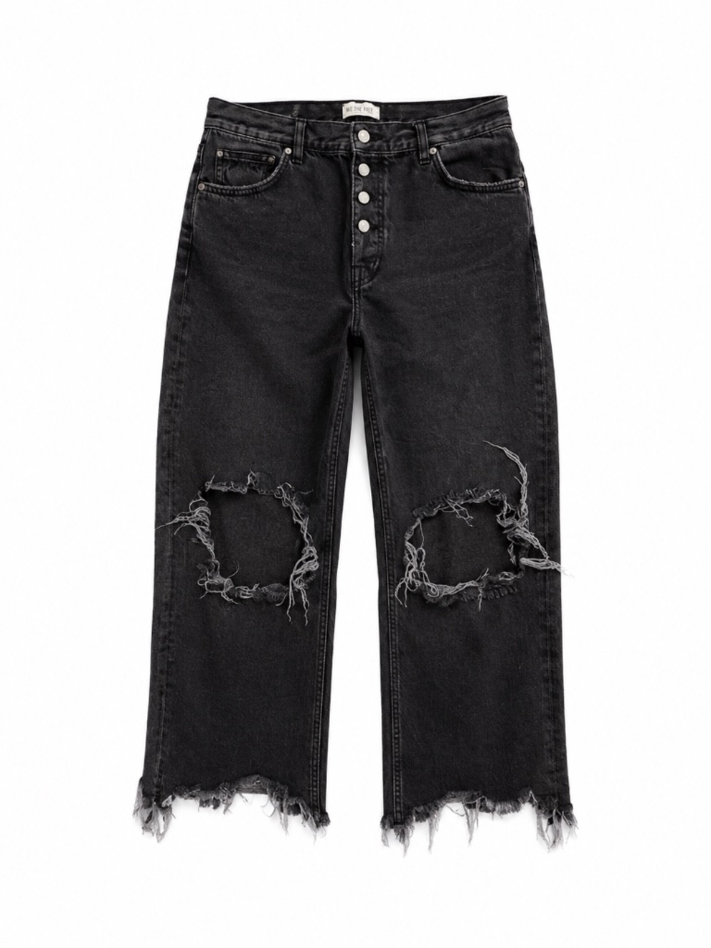 Free People We The Free Maggie Distressed Crop Jeans 31